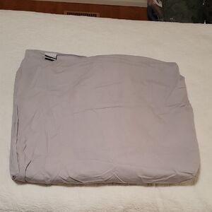 envello Premium Percale Gray Flat Sheet- Size King